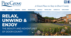 Desktop Screenshot of pinegrovedoorcounty.com